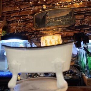 VTG New Clawfoot Tub Planter, Soap dish, Trinket Dish-UNIQUE_RARE LQQK-ZEE!!!